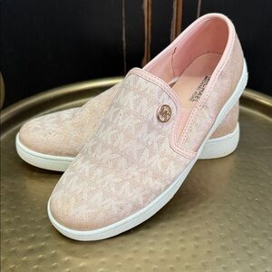 Michael Kors Pink Glitter Slip-On Women's Shoes